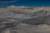 Frozen Sheosar lake- Deosai- with Nanga Parbat in the background - Pakistan